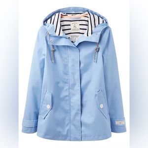 JOULES Right as Rain Coast Waterproof Jacket - Haze Blue - Size 6
